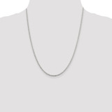Sterling Silver Rhodium-plated 2.3mm Solid Rope Chain - QD-2C6FF097-4674