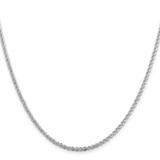 Sterling Silver Rhodium-plated 2.3mm Solid Rope Chain - QD-BDB3A461-7699