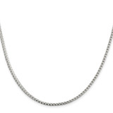 Sterling Silver Rhodium-plated 2.55mm D/C Square Franco Chain - QQ-9328A368-9405