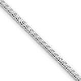 Sterling Silver Rhodium-plated 2.55mm D/C Square Franco Chain - QQ-AE4D0567-9934