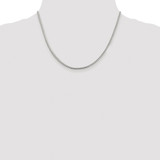 Sterling Silver Rhodium-plated 2.55mm D/C Square Franco Chain - QQ-AE4D0567-9934