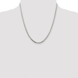 Sterling Silver Rhodium-plated 2.5mm 8 Sided Diamond-cut Box Chain - QB-97F9B043-5516