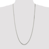 Sterling Silver Rhodium-plated 2.5mm 8 Sided Diamond-cut Box Chain - QB-CD7DEE31-6754