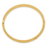 14k 5/16 Florentine Engraved 8.00mm Hinged Round Bangle Bracelet