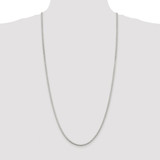 Sterling Silver Rhodium-plated 2.5mm Box Chain - QB-EE5B5346-2182