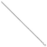 Sterling Silver Rhodium-plated 2.5mm Diamond-cut Rope Chain - QD-78B01B94-8096