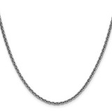 Sterling Silver Rhodium-plated 2.5mm Diamond-cut Square Spiga Chain - QD-2ED2B125-1488