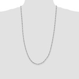 Sterling Silver Rhodium-plated 2.5mm Figaro Chain - QF-0645EBDB-7846