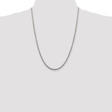 Sterling Silver Rhodium-plated 2.5mm Solid Rope Chain - QD-56AAAE77-8623