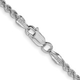 Sterling Silver Rhodium-plated 2.5mm Solid Rope Chain - QD-688C5366-3222