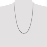 Sterling Silver Rhodium-plated 2.5mm Solid Rope Chain - QD-688C5366-3222