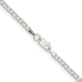 Sterling Silver Rhodium-plated 2.6mm Round Box Chain - QF-1B62F365-3817