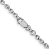 Sterling Silver Rhodium-plated 2.75mm Cable Chain - QC-AE37138D-6499
