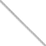 Sterling Silver Rhodium-plated 2.8mm Rolo Chain (100 inch Spool)