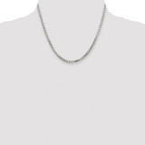 Sterling Silver Rhodium-plated 2.9mm 8 Sided Diamond-cut Box Chain - QB-79714E80-8342