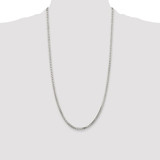 Sterling Silver Rhodium-plated 2.9mm 8 Sided Diamond-cut Box Chain - QB-9DD23922-4614