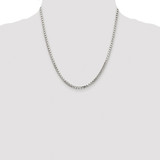 Sterling Silver Rhodium-plated 2.9mm 8 Sided Diamond-cut Box Chain - QB-DF4FB6DD-3349