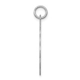Sterling Silver Rhodium-plated 25th Anniversary Disc Charm - QC-93EB90BE-7967