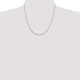 Sterling Silver Rhodium-plated 2mm Beveled Oval Cable Chain - QC-77FBB76B-9701