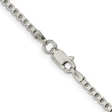 Sterling Silver Rhodium-plated 2mm Box Chain - QB-4AB46597-8378