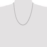 Sterling Silver Rhodium-plated 2mm Curb Chain - QC-C2B2ABB7-1136