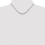 Sterling Silver Rhodium-plated 2mm Diamond-cut Spiga Chain - QD-BA4739F7-3386