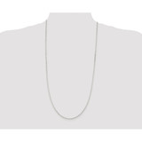 Sterling Silver Rhodium-plated 2mm Elongated Open Link Chain - QF-D3C5068F-5190