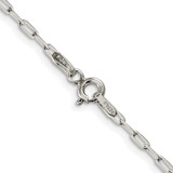 Sterling Silver Rhodium-plated 2mm Elongated Open Link Chain - QF-FC150BC0-8460