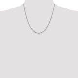 Sterling Silver Rhodium-plated 2mm Loose Rope Chain - QF-1120FD08-8444
