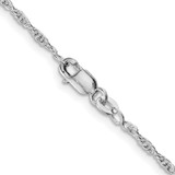 Sterling Silver Rhodium-plated 2mm Loose Rope Chain - QF-42E07E28-5337