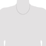 Sterling Silver Rhodium-plated 2mm Rolo Chain - QF-5D27D684-6832