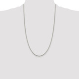 Sterling Silver Rhodium-plated 2mm Round Box Chain - QH-1651D455-4391