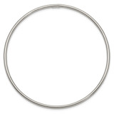 Sterling Silver Rhodium-plated 2mm Slip-on Bangle Bracelet