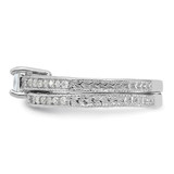 Sterling Silver Rhodium-plated 2-Piece CZ Wedding Set Ring - QR-17286703-5934