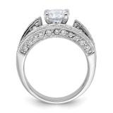 Sterling Silver Rhodium-plated 2-Piece CZ Wedding Set Ring - QR-9948253E-3163