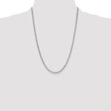 Sterling Silver Rhodium-plated 3.0mm Double Diamond-cut Curb Chain - QD-E6E0FD7C-8759
