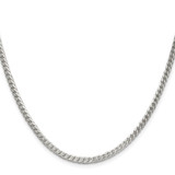 Sterling Silver Rhodium-plated 3.1mm D/C Square Franco Chain - QQ-5662FEF2-5249