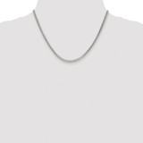 Sterling Silver Rhodium-plated 3.1mm D/C Square Franco Chain - QQ-5662FEF2-5249