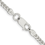 Sterling Silver Rhodium-plated 3.1mm D/C Square Franco Chain - QQ-E994437B-2287