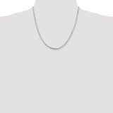 Sterling Silver Rhodium-plated 3.25mm Beveled Oval Cable Chain - QC-216A2162-8771