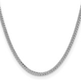 Sterling Silver Rhodium-plated 3.25mm Domed Curb Chain - QR-394966D4-5399