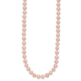 14k 5-6mm Pink Near-Round Freshwater Cultured Pearl 16 inch Necklace