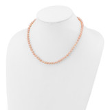 14k 5-6mm Pink Near-Round Freshwater Cultured Pearl 16 inch Necklace