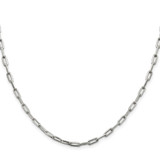 Sterling Silver Rhodium-plated 3.25mm Elongated Open Link Chain - QF-30C61066-7051