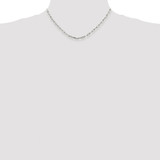 Sterling Silver Rhodium-plated 3.25mm Elongated Open Link Chain - QF-F760DAA0-5098