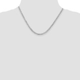 Sterling Silver Rhodium-plated 3.2mm Beveled Curb Chain - QF-BB4F776F-1893