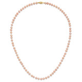 14k 5-6mm Pink Near-Round Freshwater Cultured Pearl 20 inch Necklace