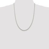 Sterling Silver Rhodium-plated 3.5mm Cable Chain - QC-25E28BF5-3838