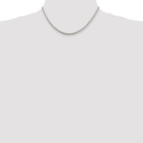 Sterling Silver Rhodium-plated 3.5mm Cable Chain - QC-51124CE6-7134