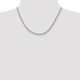 Sterling Silver Rhodium-plated 3.5mm Curb Chain - QC-7E62B5DB-1209